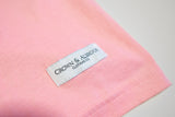 Oversized & – Black on Oyster Pink